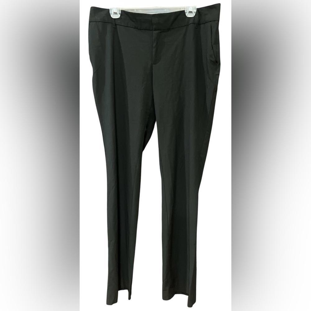 Old Navy Black Stretch Work Straight Legged Pants Size 14 Long